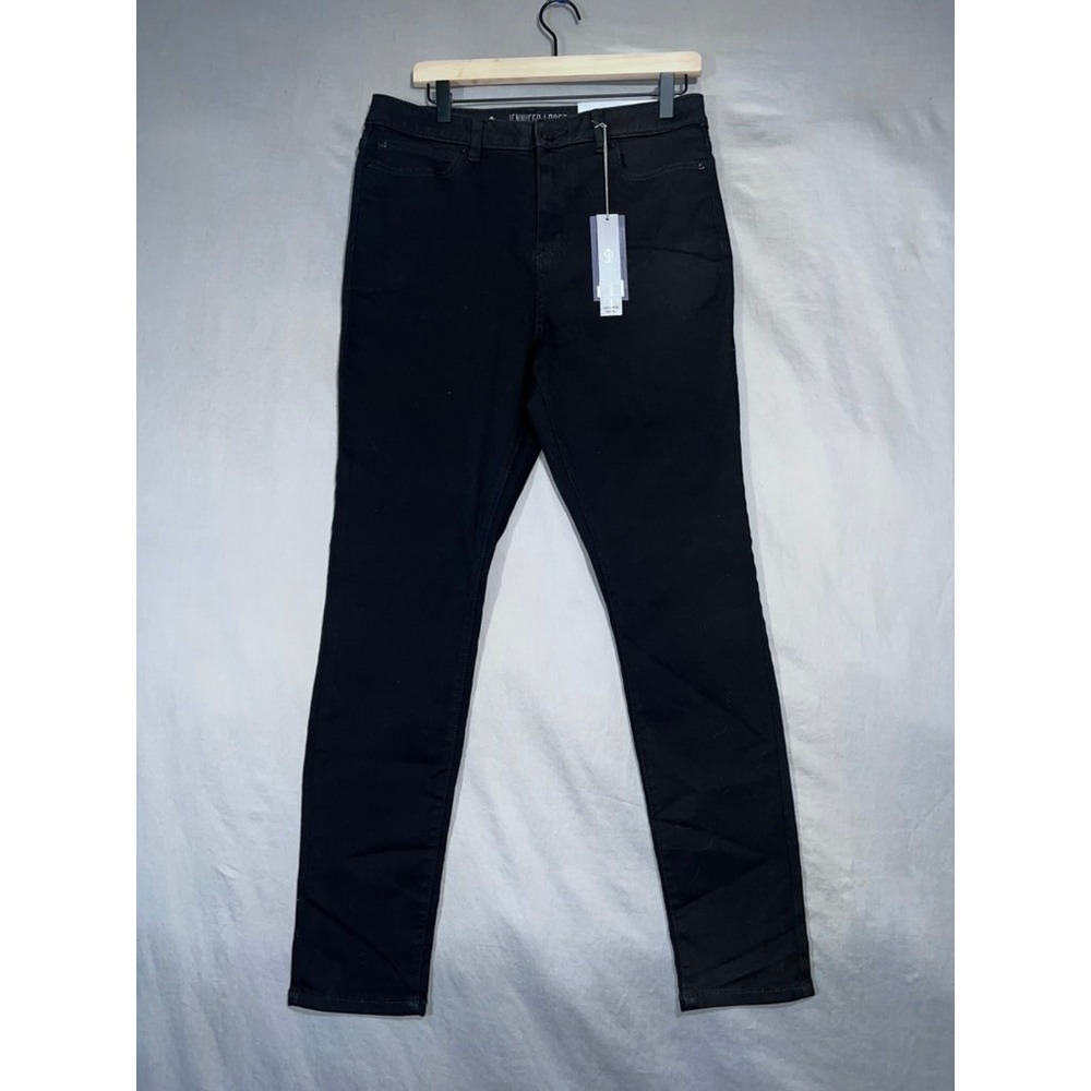 Jennifer Lopez High Rise Skinny Jeans Black Tie WJ63D013RA Womens Size 14 NWT